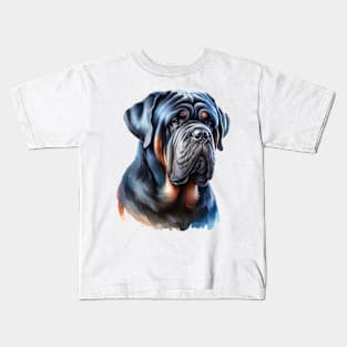 Neapolitan Mastiff Watercolor - Beautiful Dog Kids T-Shirt